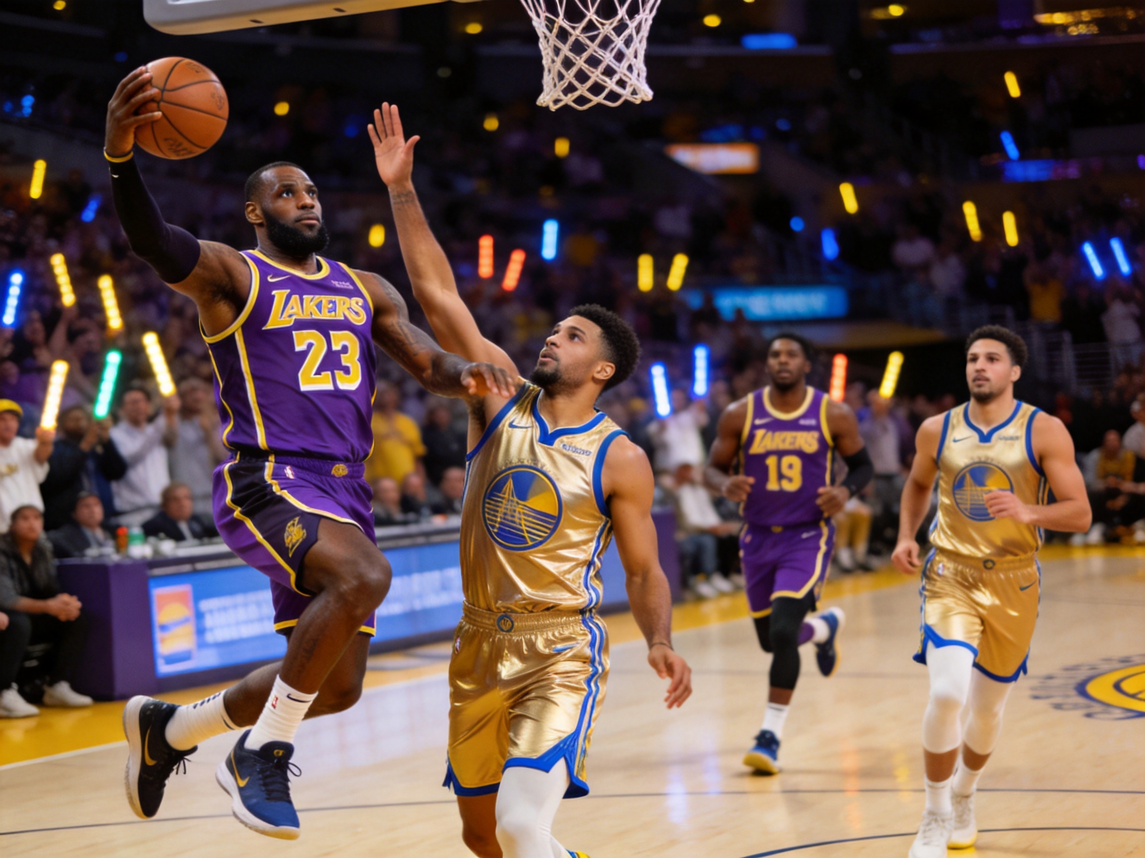NBA湖人勇士比赛